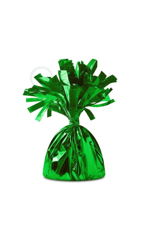 Ciężarek do balonów foliowy zielony