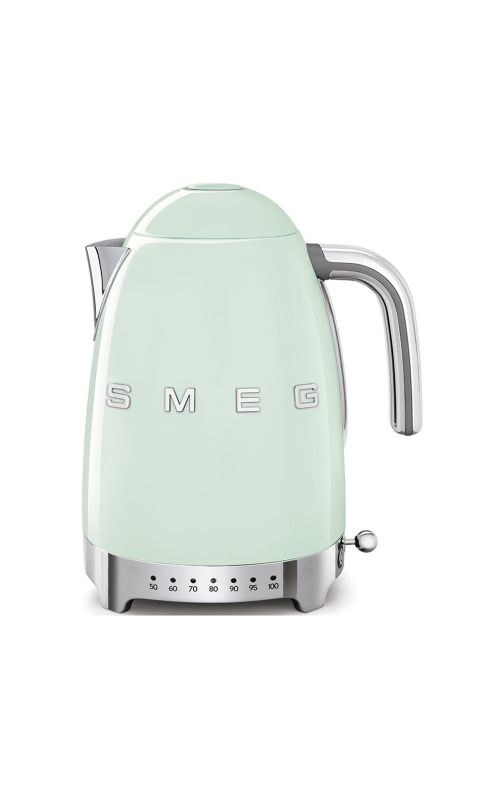 Czajnik elektryczny z regulacją temperatury 1,7 l (pastelowa zieleń) 50's Style SMEG