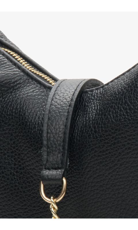 Czarna torebka typu baguette z włoskiej skóry naturalnej Estro ER00114117-1.jpg