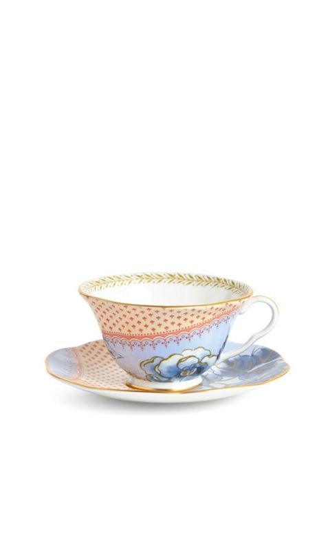 Filiżanka do herbaty ze spodkiem Blue Butterfly Bloom Wedgwood
