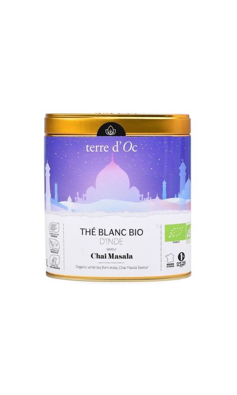 Herbata biała w puszce 50 g India Chai Masala terre d'Oc