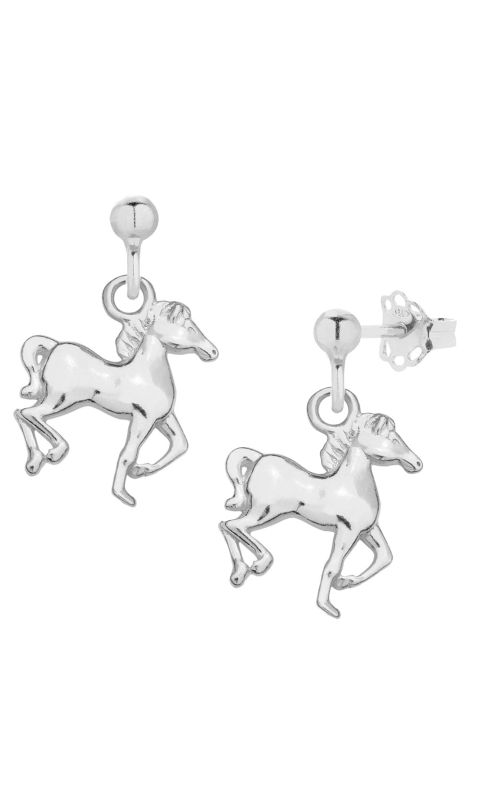 Kolczyki srebrne z koniem 
