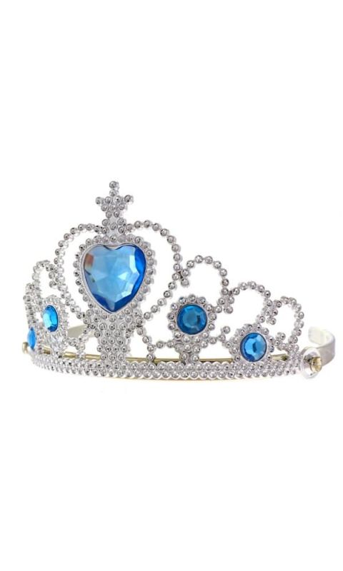 Korona diadem księżniczki z niebieskimi kamieniami tiara