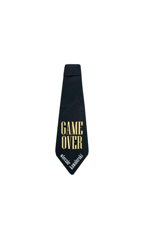 Krawat na wieczór kawalerski "Game Over"
