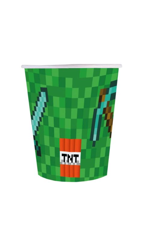 Kubeczki papierowe piksele TNT