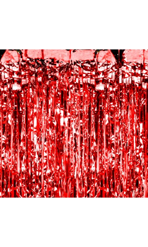 Kurtyna imprezowa czerwona 100x200 cm