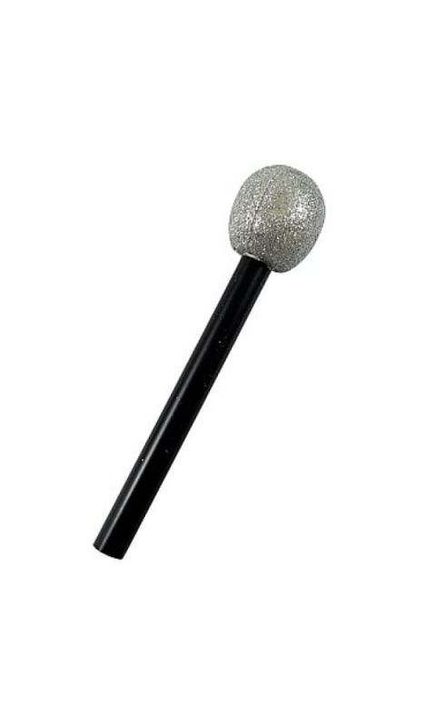 Mikrofon srebrny piosenkarki piosenkarza Elvis, 26 cm