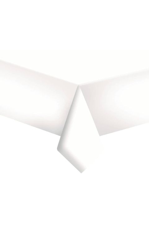 Obrus papierowy biały, 120x180 cm