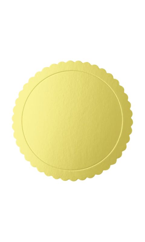 Podkład pod tort okrągły złoty, 25 cm