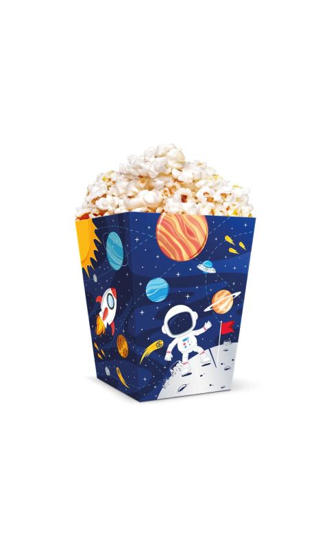 Pudełka na popcorn Kosmos Planety, 6 szt.