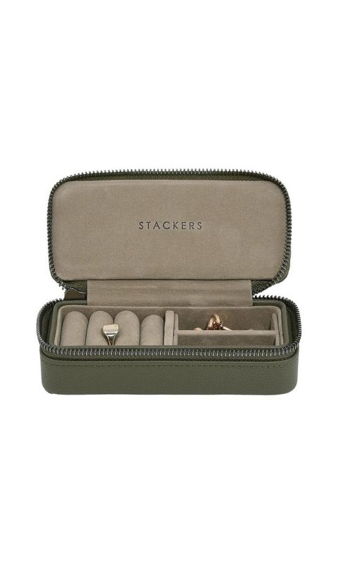 Pudełko podróżne na biżuterię M khaki Travel Stackers