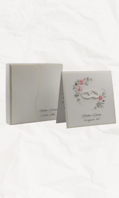 Kartka na ślub z pudełkiem i kopertą, WP 26 