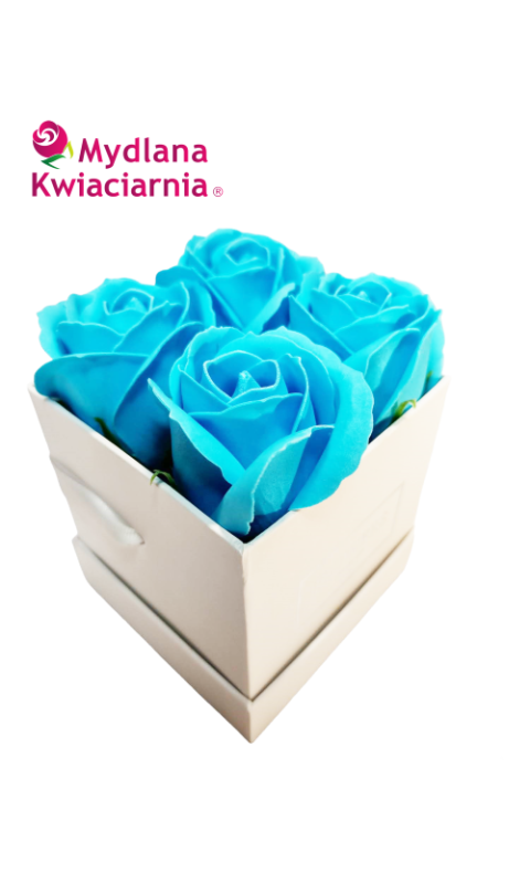 Flower Box 4YOU - niebieskie róże