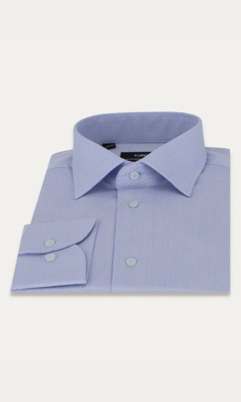 Koszula męska Hord slim niebieski wzór