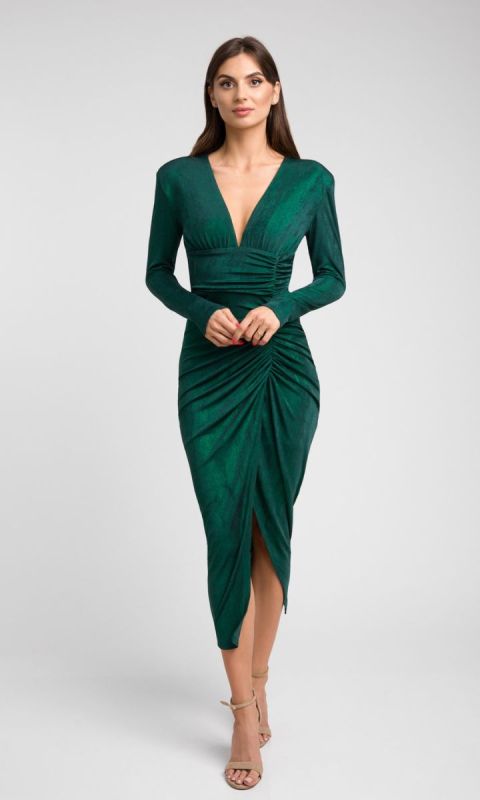 Zielona sukienka midi Nicol