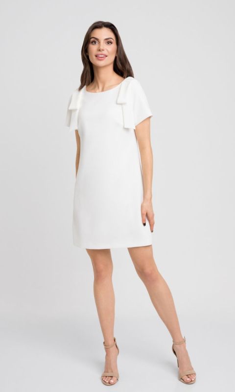 Biała elegancka sukienka mini Dajana 