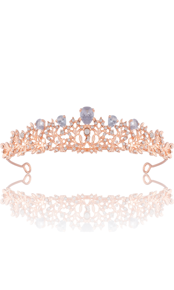 Tiara Ślubna z Cyrkoniami różowe złoto, rose gold, diadem, korona Tiara Ślubna z Cyrkoniami różowe złoto, rose gold, diadem, korona