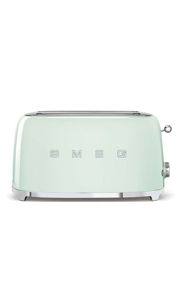 Toster na 4 kromki (pastelowa zieleń) 50's Style SMEG Toster na 4 kromki (pastelowa zieleń) 50's Style SMEG