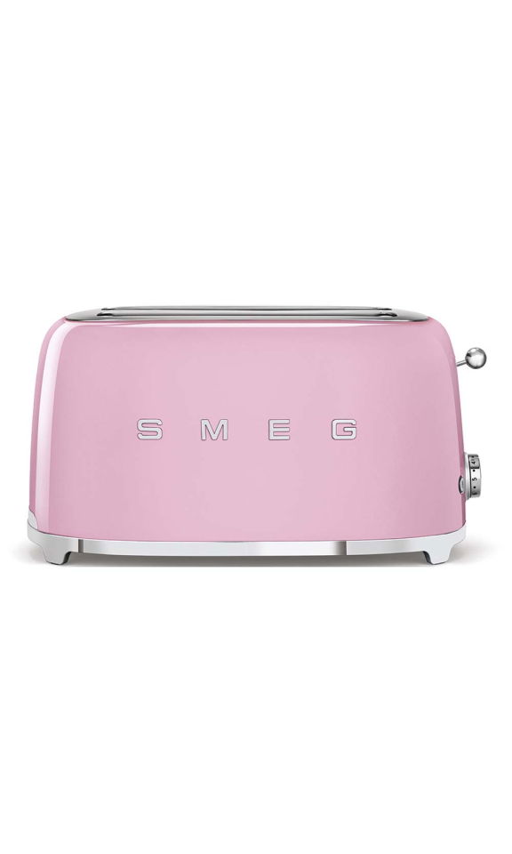 Toster na 4 kromki (pastelowy róż) 50's Style SMEG Toster na 4 kromki (pastelowy róż) 50's Style SMEG
