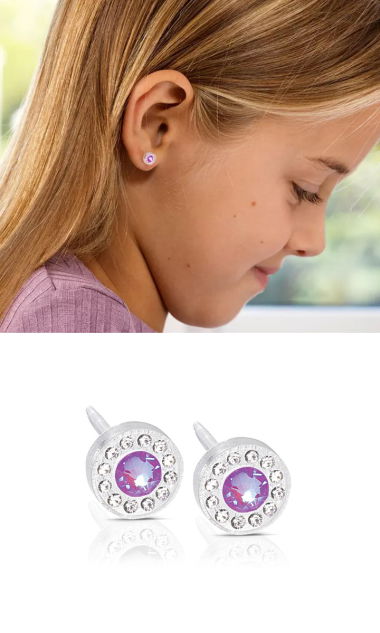 Brilliance Halo Crystal/ Shiny Violet 6 mm SF