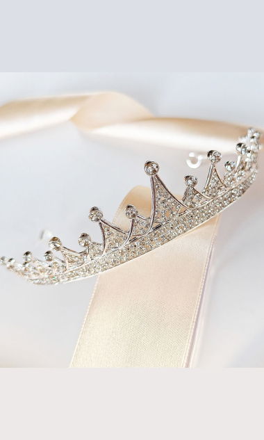 DIADEM srebrny na ślub wesele studniówka cyrkonie