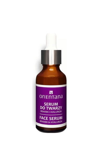 BIO serum do twarzy - Brahmi i kwas hialuronowy, 30 ml Orientana