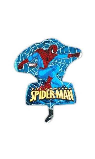 Balon foliowy Spiderman niebieski, 35 cm