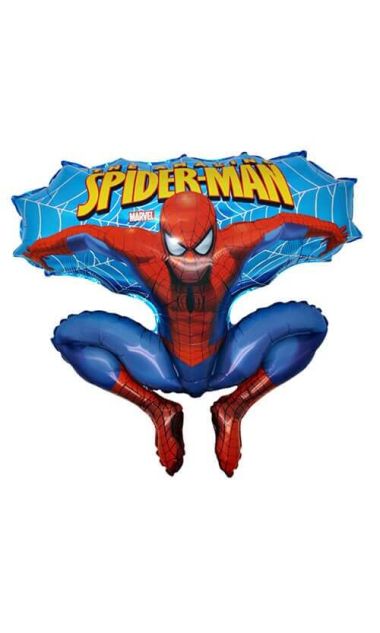 Balon foliowy Spiderman niebieski, 90 cm