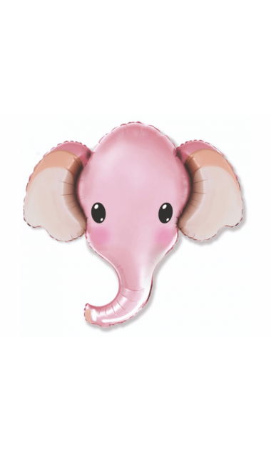 Balon foliowy słoń różowy, 60 cm
