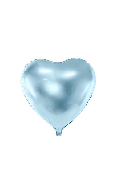 Balon foliowy serce niebieski, 45 cm