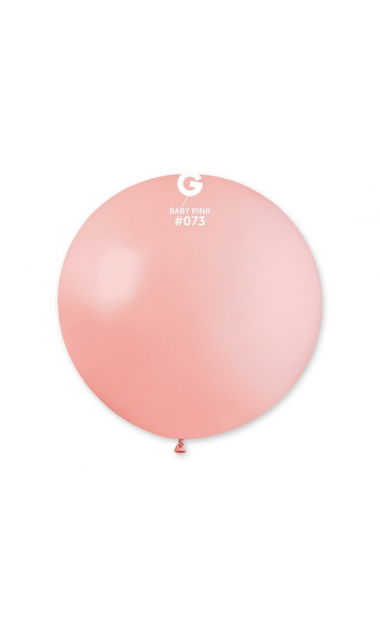 Balon kula pudrowy różowy pastelowy, 80 cm