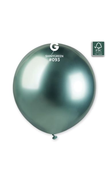 Balon zielony shiny, 48 cm