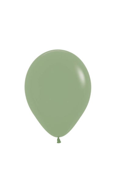 Balony lateksowe zielony eukaliptus, 12 cm 3 szt.