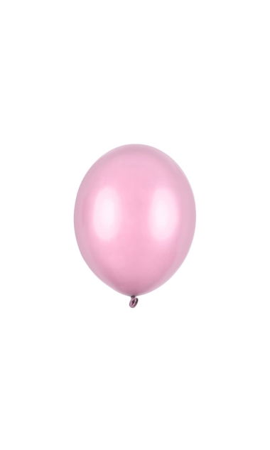 Balony metallic różowy jasny strong, 30 cm 10 szt.