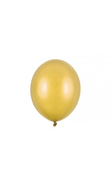 Balony metallic złote strong, 30 cm 10 szt.