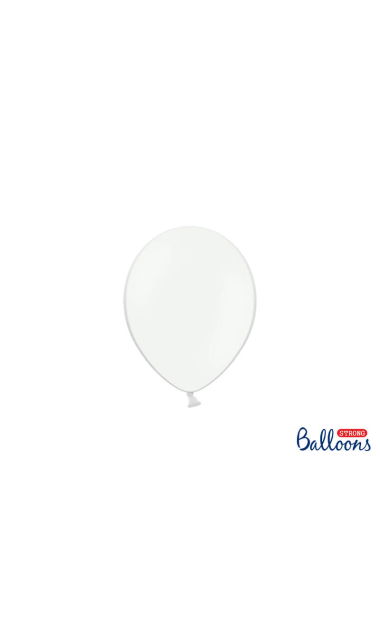 Balony pastelowe białe strong, 12 cm 3 szt.