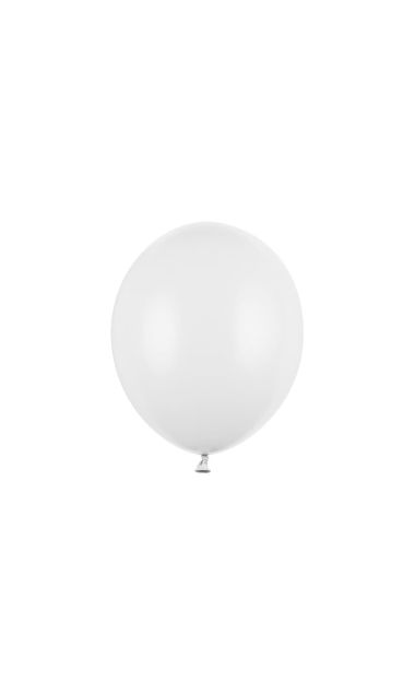Balony pastelowe białe strong, 30 cm 3 szt.