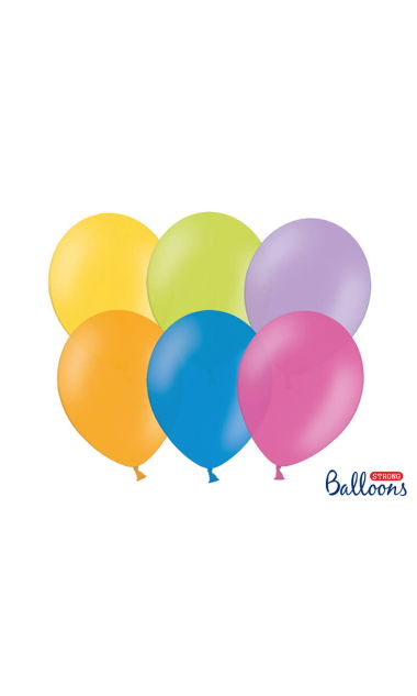 Balony pastelowe mix kolorów strong, 12 cm 3 szt.