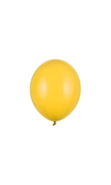 Balony pastelowe żółte strong, 23 cm 3 szt.