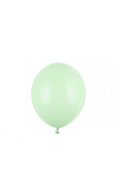 Balony pastelowe zielony jasny pistacjowe strong, 30 cm 10 szt.