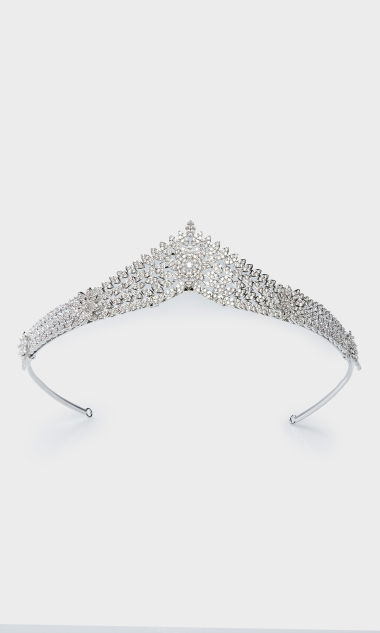 Bogato Zdobiona Tiara Ślubna