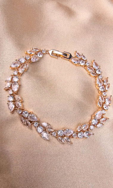 Bransoletka ślubna DUERO, różowe złoto, rose gold
