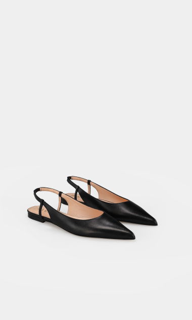 Czarne klapki Lily 35