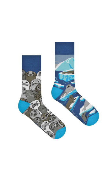 Foki-kolorowe skarpetki 40-43