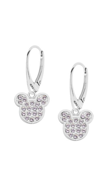 Kolczyki z myszką miki z kryształkami Swarovski