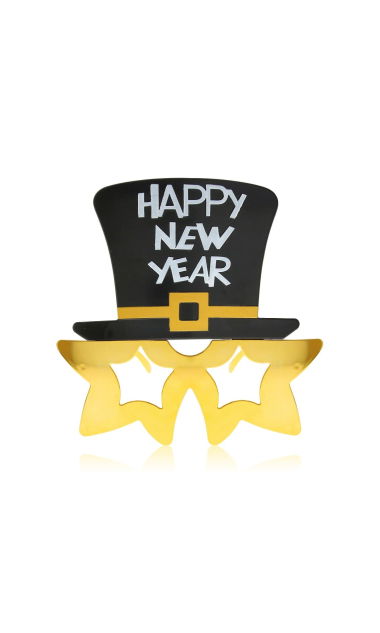 Okulary sylwestrowe z cylindrem Happy New Year