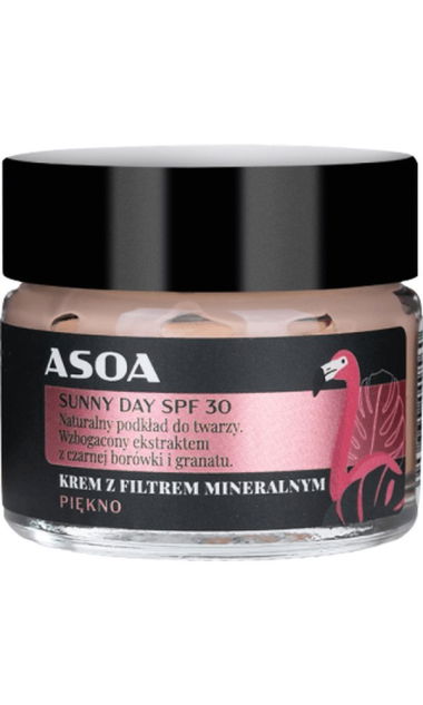 Przeciwsłoneczny krem do twarzy - Sunny Day SPF 30 - 15 ml Asoa