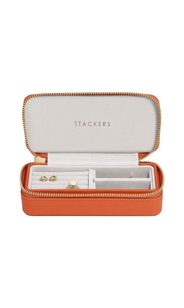 Pudełko podróżne na biżuterię M pomarańczowe Travel Stackers