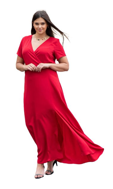 Sukienka FIOMENA czerwona 56