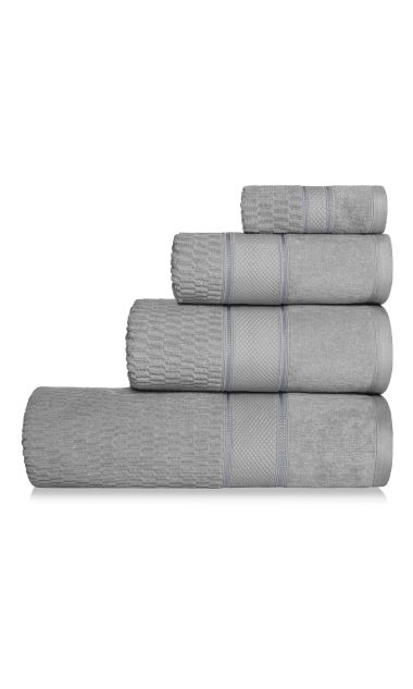 Szary Ręcznik Welurowy 70x140 PERU 100% bawełna